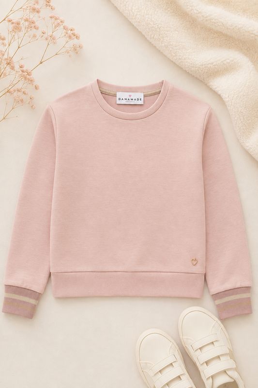 Danamade Bonny Meisjes Sweater Dusty Rose