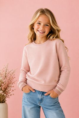 Danamade Bonny Meisjes Sweater Dusty Rose