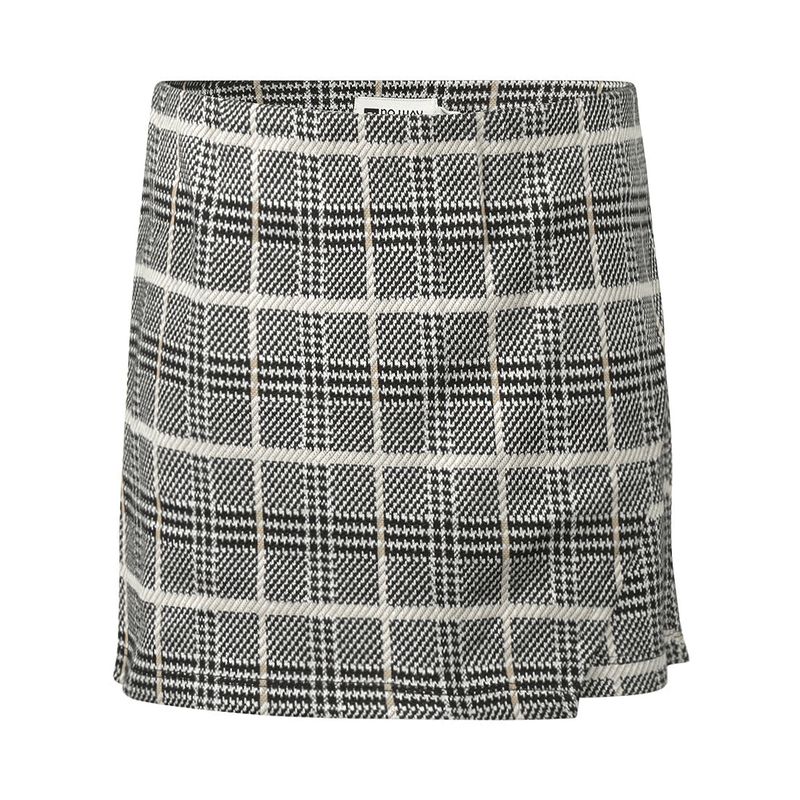 No Way Monday Meisjes Skort Geruit Grijs