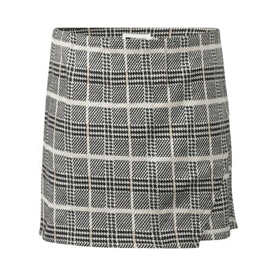 No Way Monday Meisjes Skort Geruit Grijs