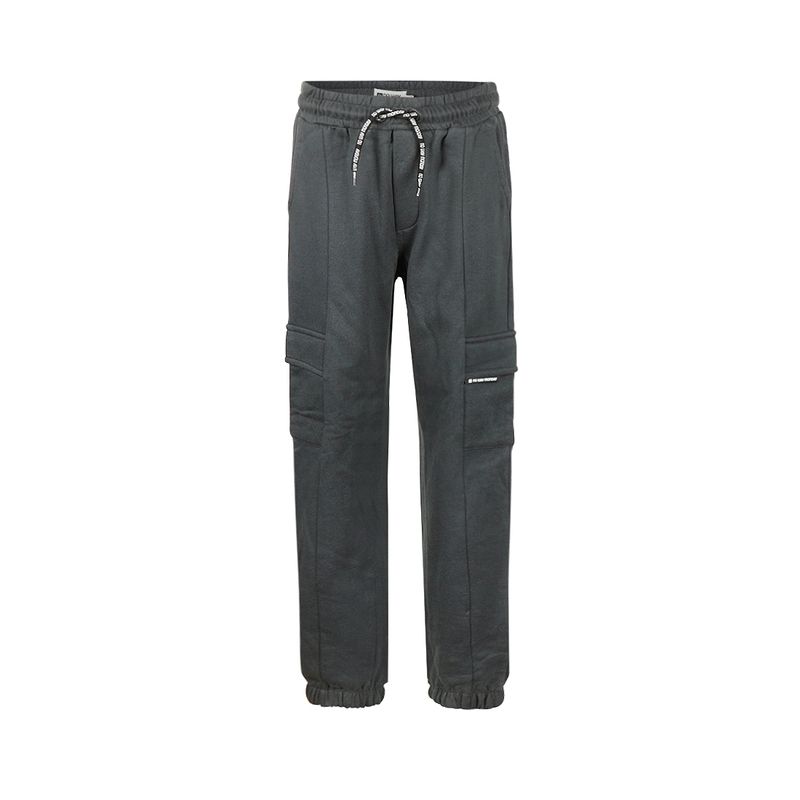 No Way Monday Jongens Cargo Joggingbroek Woodland Grey