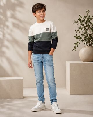 No Way Monday Jongens Jeans Light Blue – Casual Look
