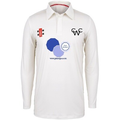 Wolviston Matrix Long Sleeve Cricket Shirt