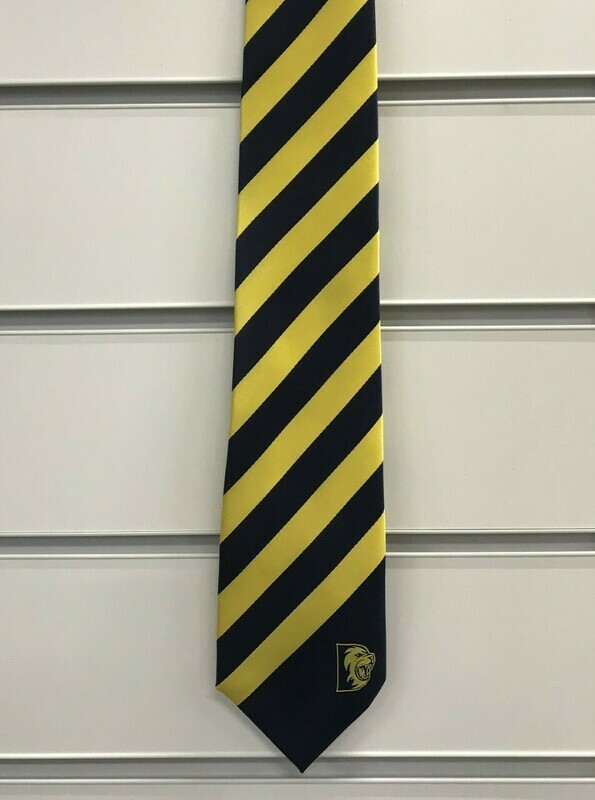 Durham Cricket Gold/Navy Striped Tie Durham Cricket Gold/Navy Striped Tie