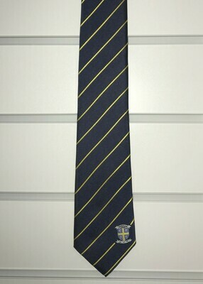 Durham CCC Navy/Gold Pinstripe Tie