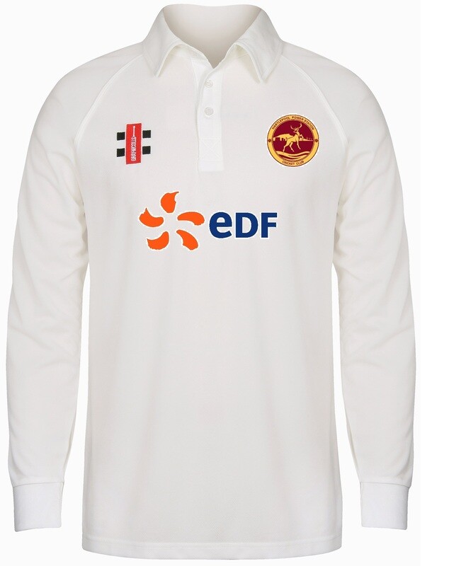 Hartlepool Power Station Matrix V2 Long Sleeve Cricket Shirt Hartlepool Power Station Matrix V2 Long Sleeve Cricket Shirt