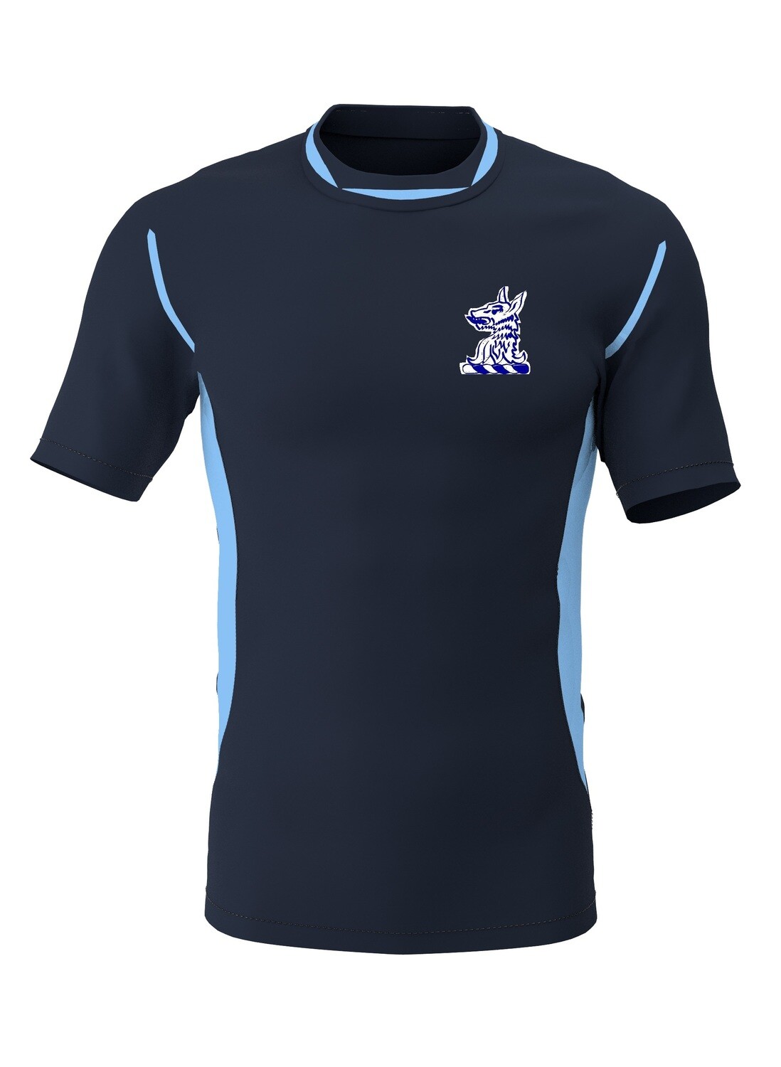 Rode Park & Lawton Navy/Sky Pro Training T Shirt Adult