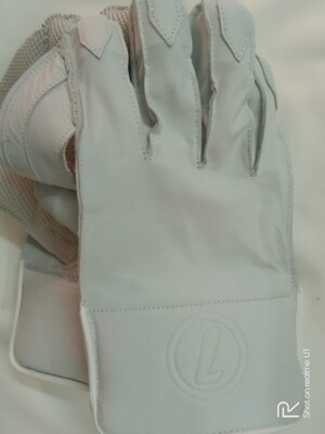 2024 Lorimers Cricket Pro Players White Wicket Keeping Gloves