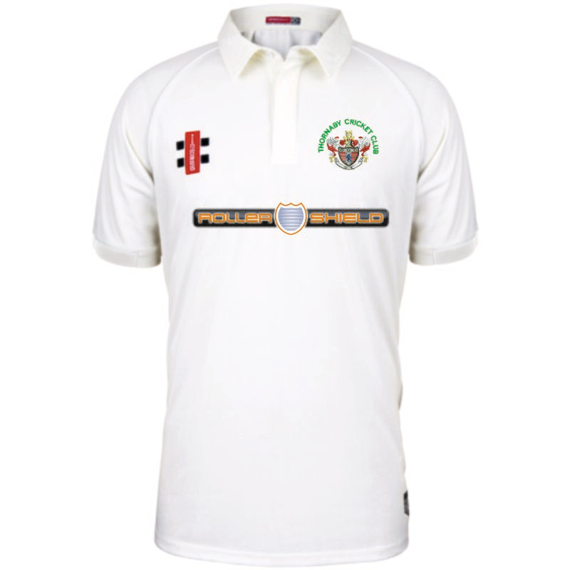 Thornaby Matrix V2 Junior Short Sleeve Cricket Shirt Thornaby Matrix V2 Junior Short Sleeve Cricket Shirt