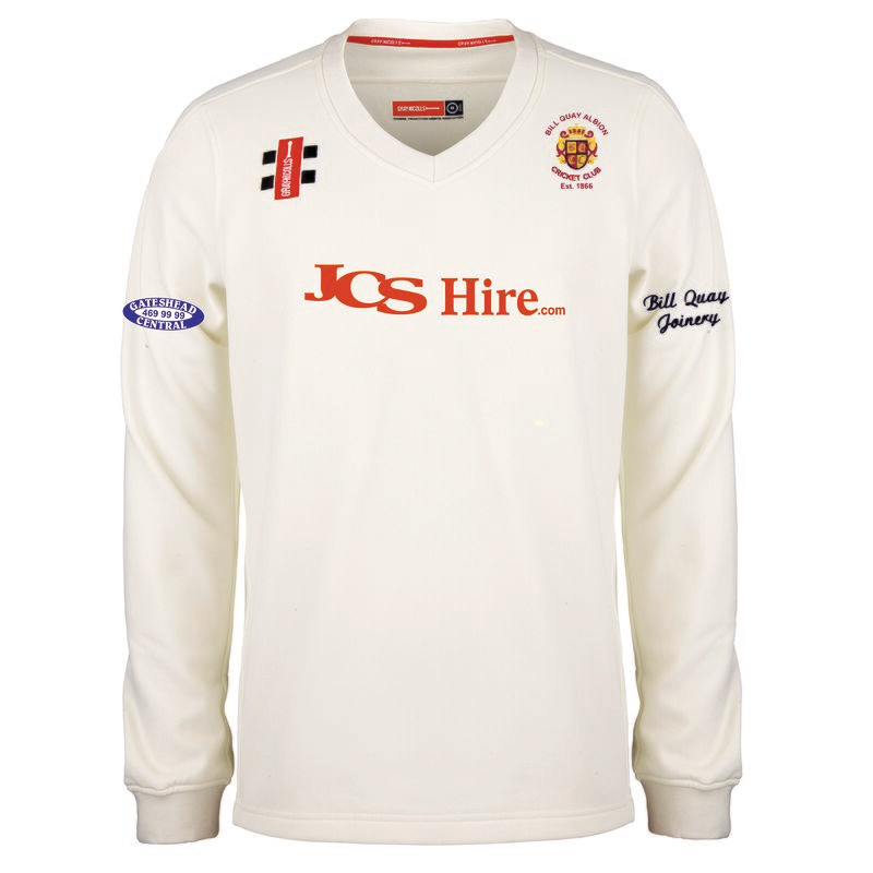 Bill Quay Pro Performance Long Sleeve Cricket Sweater Bill Quay Pro Performance Long Sleeve Cricket Sweater