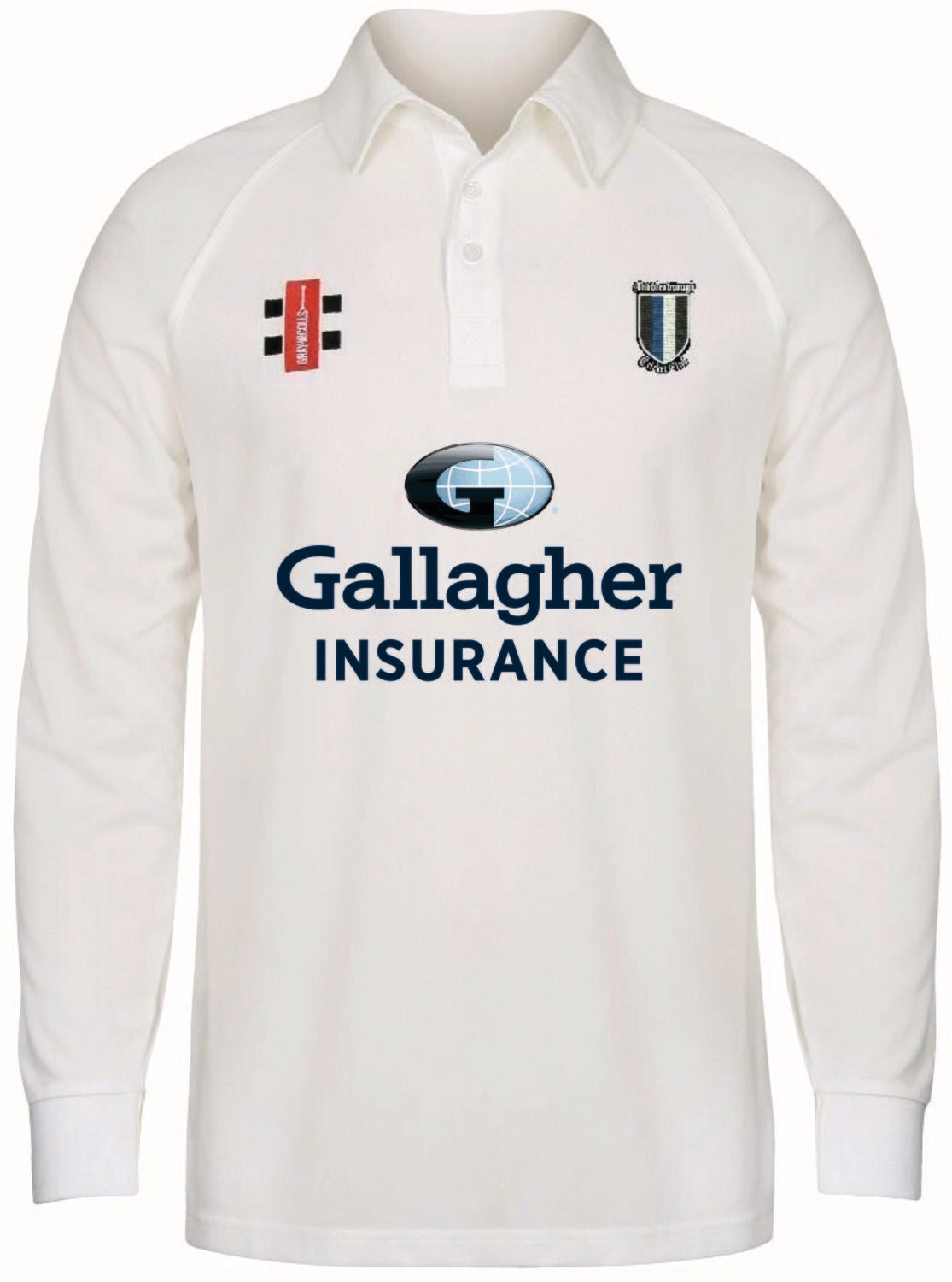 Middlesbrough Matrix Long Sleeve Cricket Shirt - Adult Section