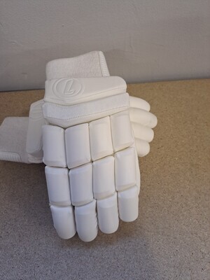 2024 Lorimers Cricket Junior Pro Split Finger White Batting Gloves