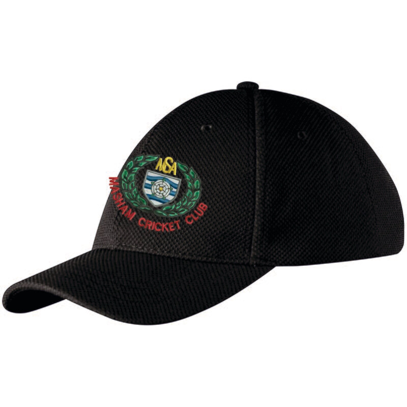 Masham Black Cricket Cap Masham Black Cricket Cap