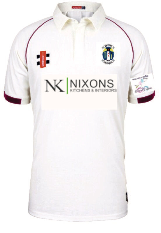 Marsden Matrix V2 Maroon Trim Short Sleeve Cricket Shirt Marsden Matrix V2 Maroon Trim Short Sleeve Cricket Shirt