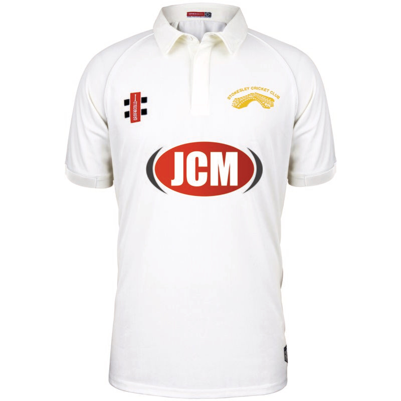 Stokesley Matrix V2 Short Sleeve Cricket Shirt Adult Section Stokesley Matrix V2 Short Sleeve Cricket Shirt Adult Section