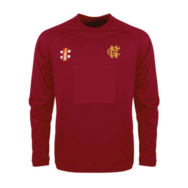 Newport Matrix Long Sleeve Maroon T Shirt Adult