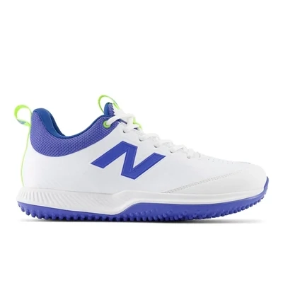 2024 New Balance CK4020 R5 White Blue Cricket Shoes
