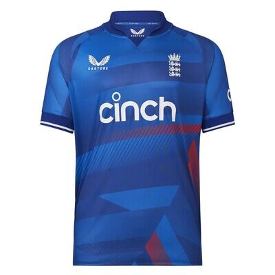 2023 Castore ECB England ODI Replica SS Cricket Shirt Junior