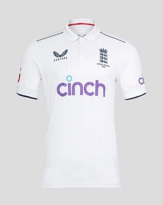 2023 Castore England Ashes Test Pro SS Cricket Shirt Senior