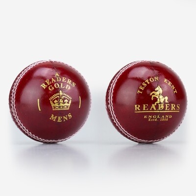 Readers Gold A Red Leather Cricket Ball