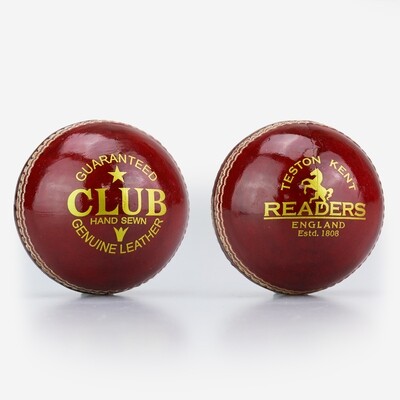 Readers Club Red Leather Cricket Ball (Mens Only)