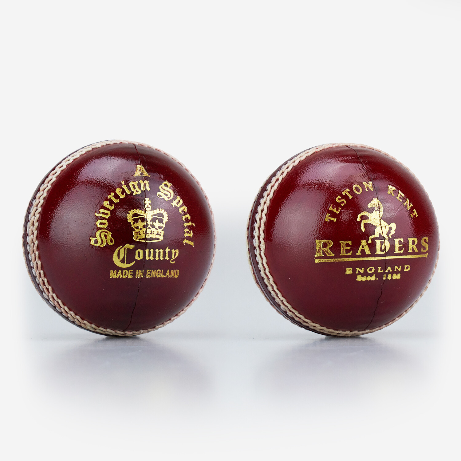 Readers Sovereign 'A' Red Leather Cricket Ball (Mens Only)