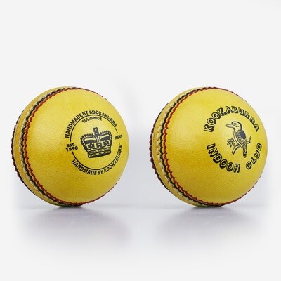 Kookaburra Indoor Yellow Leather Cricket Ball