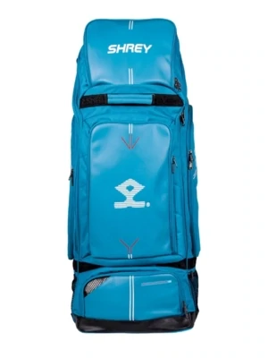2024 Shrey Meta 120 Blue Wheelie Duffle Cricket Bag Size: 39″ x 15″ x 15″