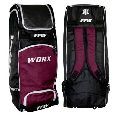 2024 Keeley FFWorx Burgundy Cricket Kit Bag Size 89 x 35 x 35cm
