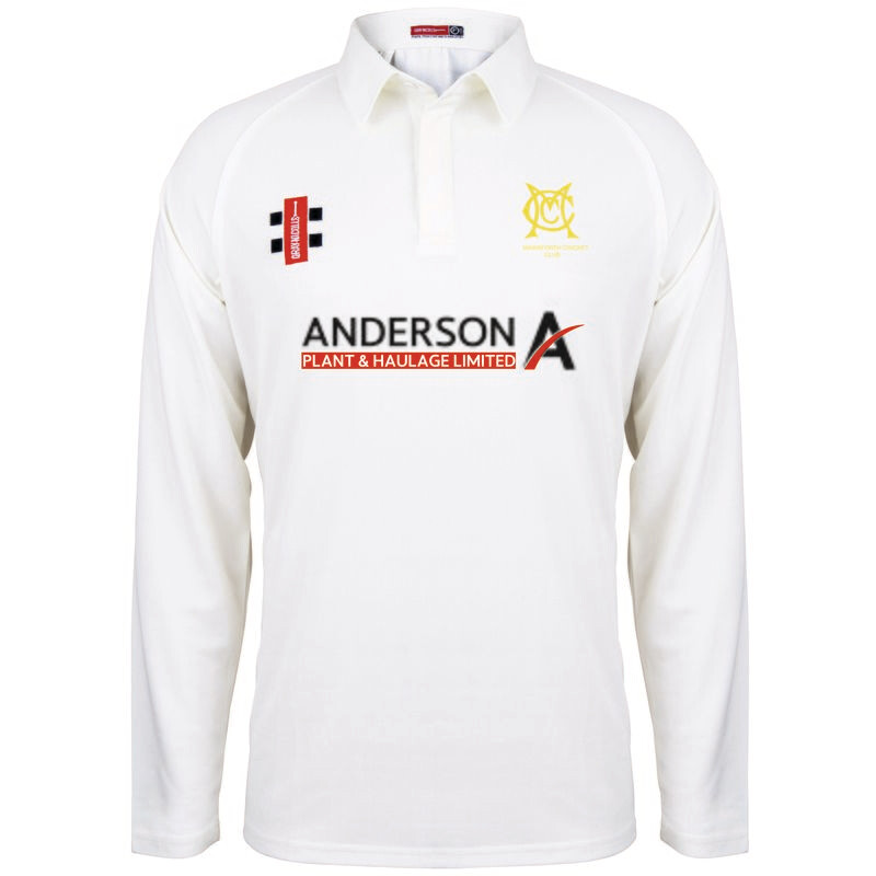 Mainsforth Matrix Long Sleeve Cricket Shirt Junior Mainsforth Matrix Long Sleeve Cricket Shirt Junior