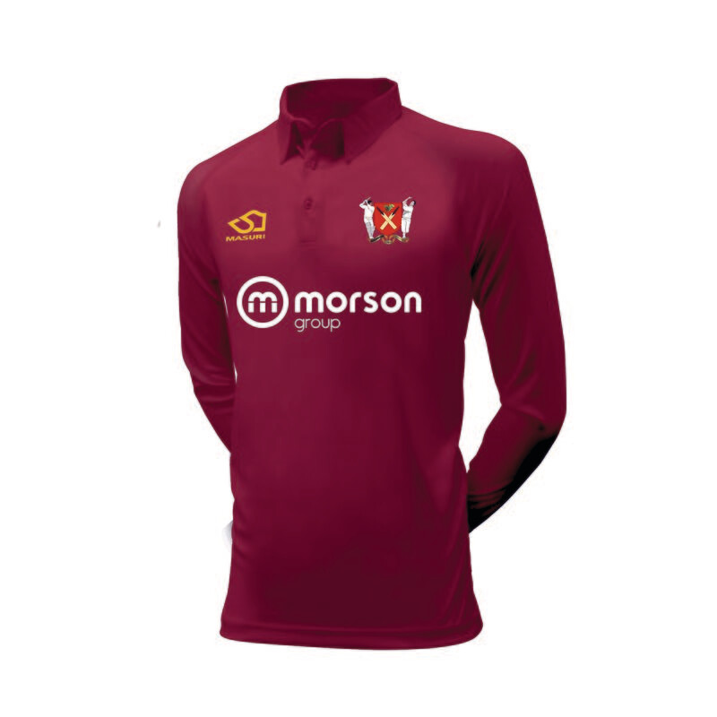 Rockliffe Park Senior T20 Colllard Maroon Cricket Shirt Long Sleeve Rockliffe Park Senior T20 Colllard Maroon Cricket Shirt Long Sleeve