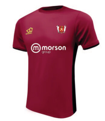 Rockliffe Park Senior T20 Round Neck Maroon Cricket Shirt Short Sleeve
