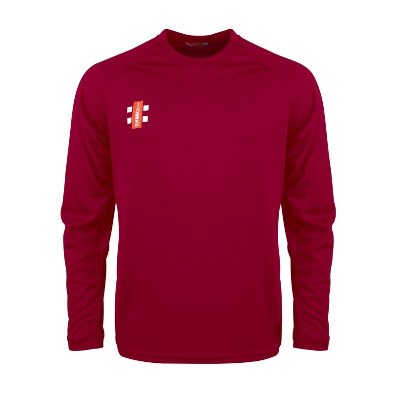 Consett Matrix Maroon Long Sleeve T Shirt