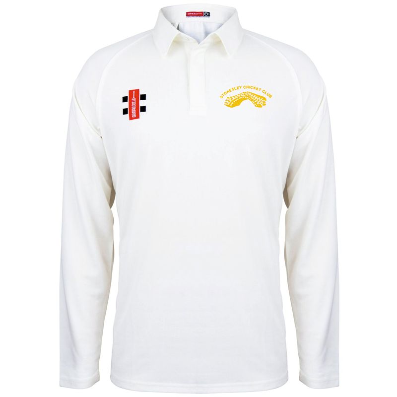 Stokesley Matrix Long Sleeve Cricket Shirt Junior Section Stokesley Matrix Long Sleeve Cricket Shirt Junior Section