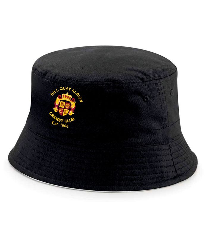 Bill Quay Black Bucket Hat Bill Quay Black Bucket Hat