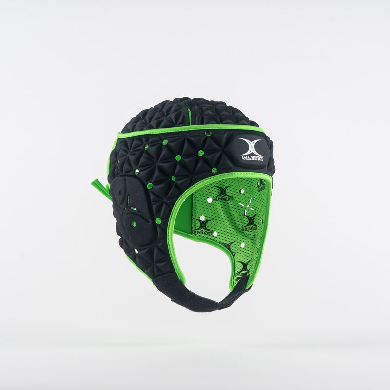 Gilbert Rugby Ignite Black Green Rugby Headguard Gilbert Rugby Ignite Black Green Rugby Headguard