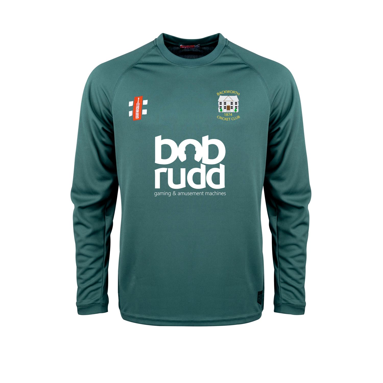 Backworth Matrix Long Sleeve Green  T Shirt