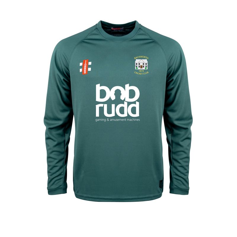 Backworth Matrix Long Sleeve Green  T Shirt