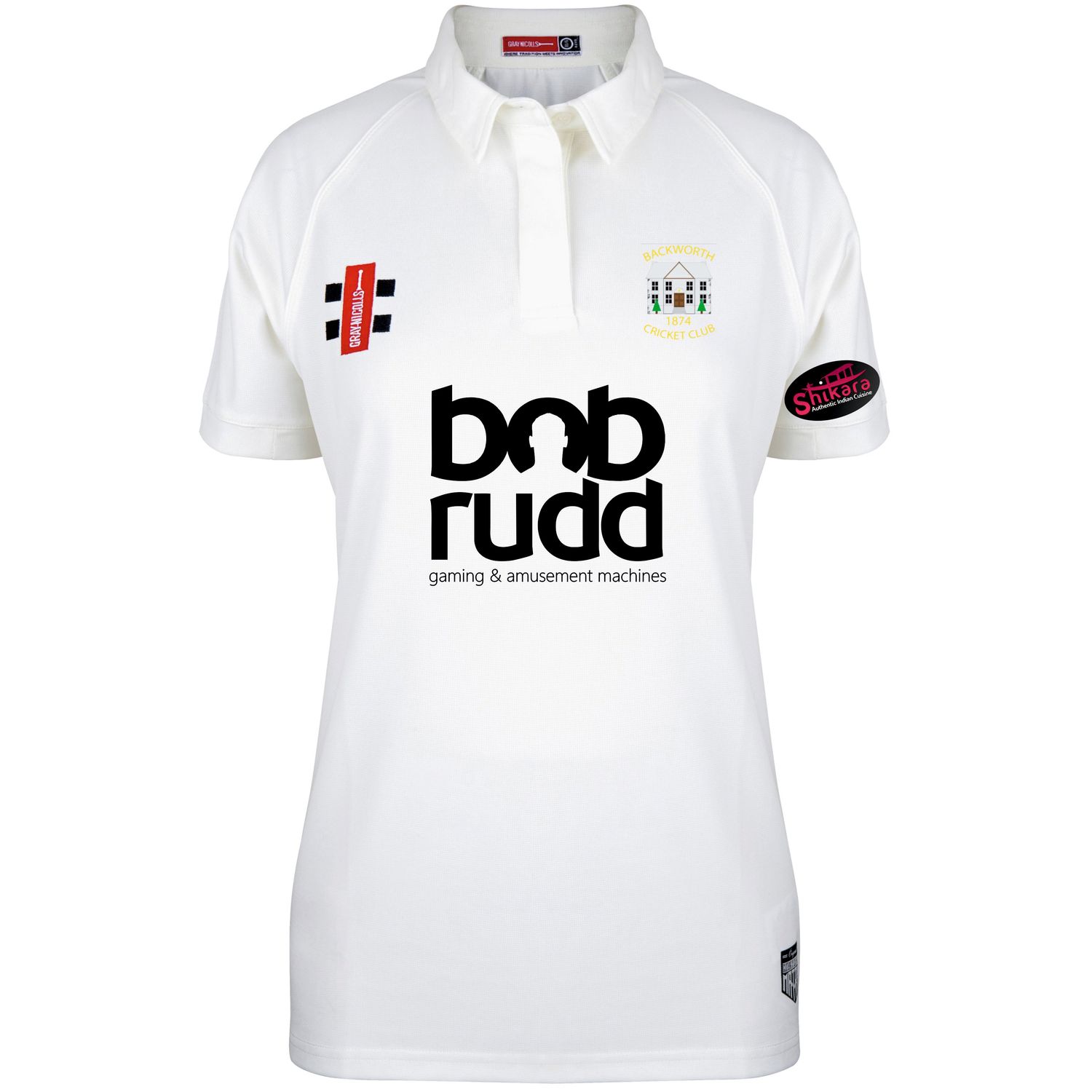 Backworth Ladies Fit Matrix V2 Short Sleeve Cricket Shirt