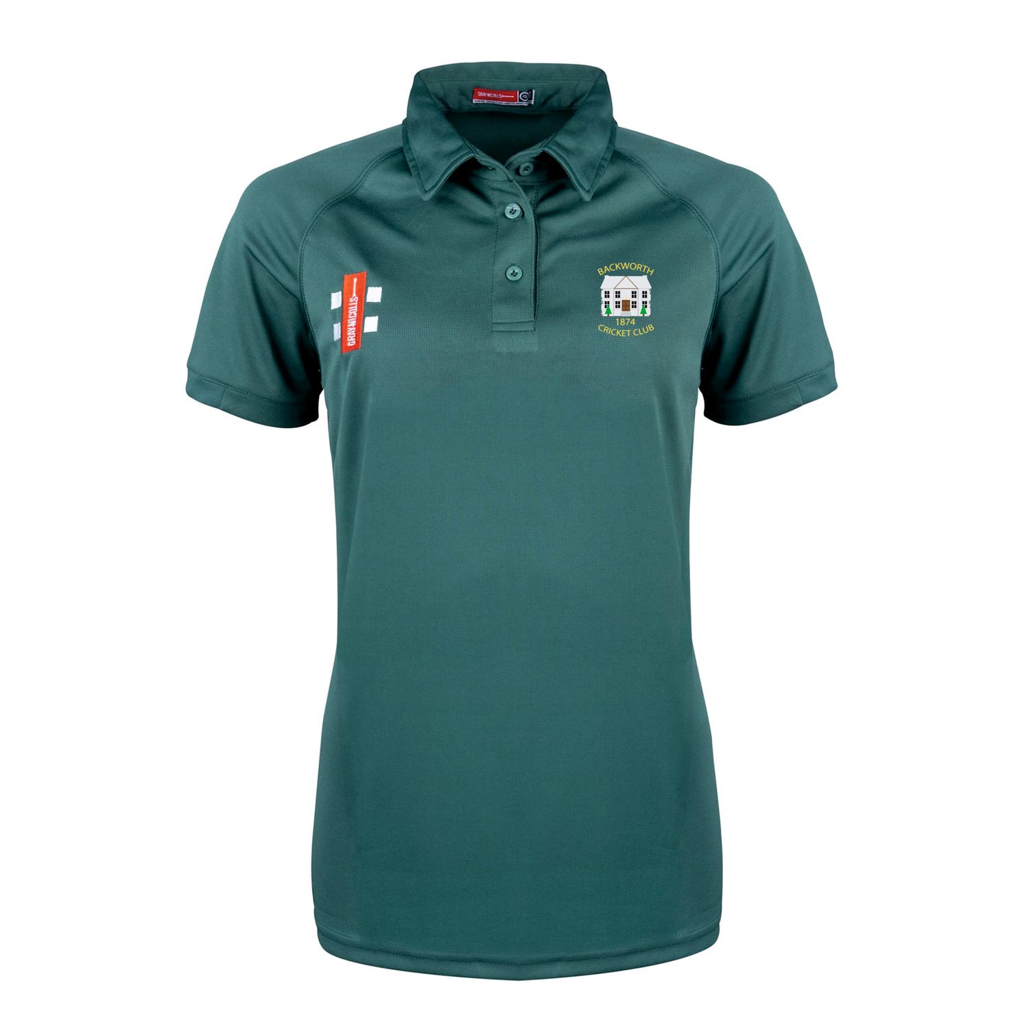 Backworth Ladies Fit Green Matrix V2  Polo Shirt