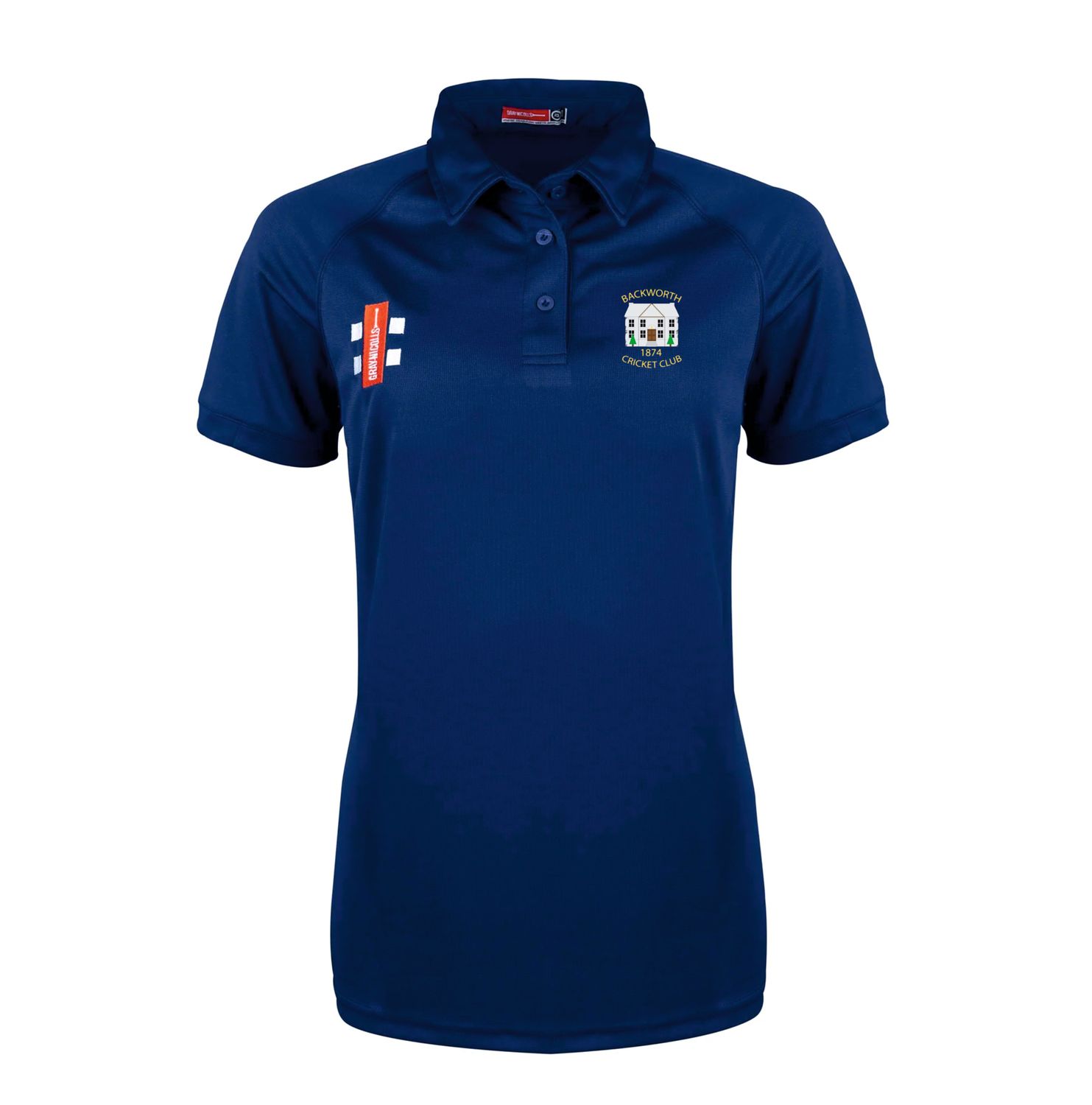 Backworth Ladies Fit Navy Matrix V2  Polo Shirt