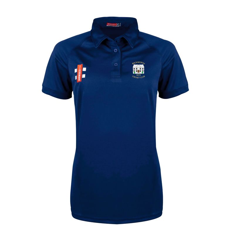 Backworth Ladies Fit Navy Matrix V2  Polo Shirt
