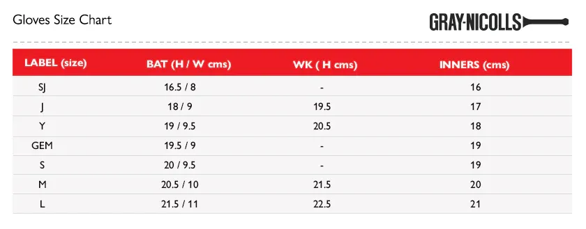 JANUARY SALE! - 2025 Gray-Nicolls Power Batting Gloves (Youth RH)