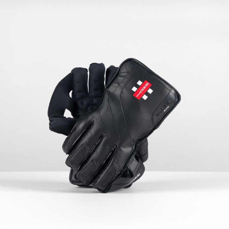 2025 Gray Nicolls Classic Elite Black Wicket Keeping Gloves