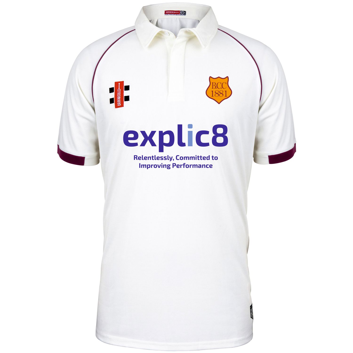 Bilton Matrix V2 Short Sleeve Cricket Shirt