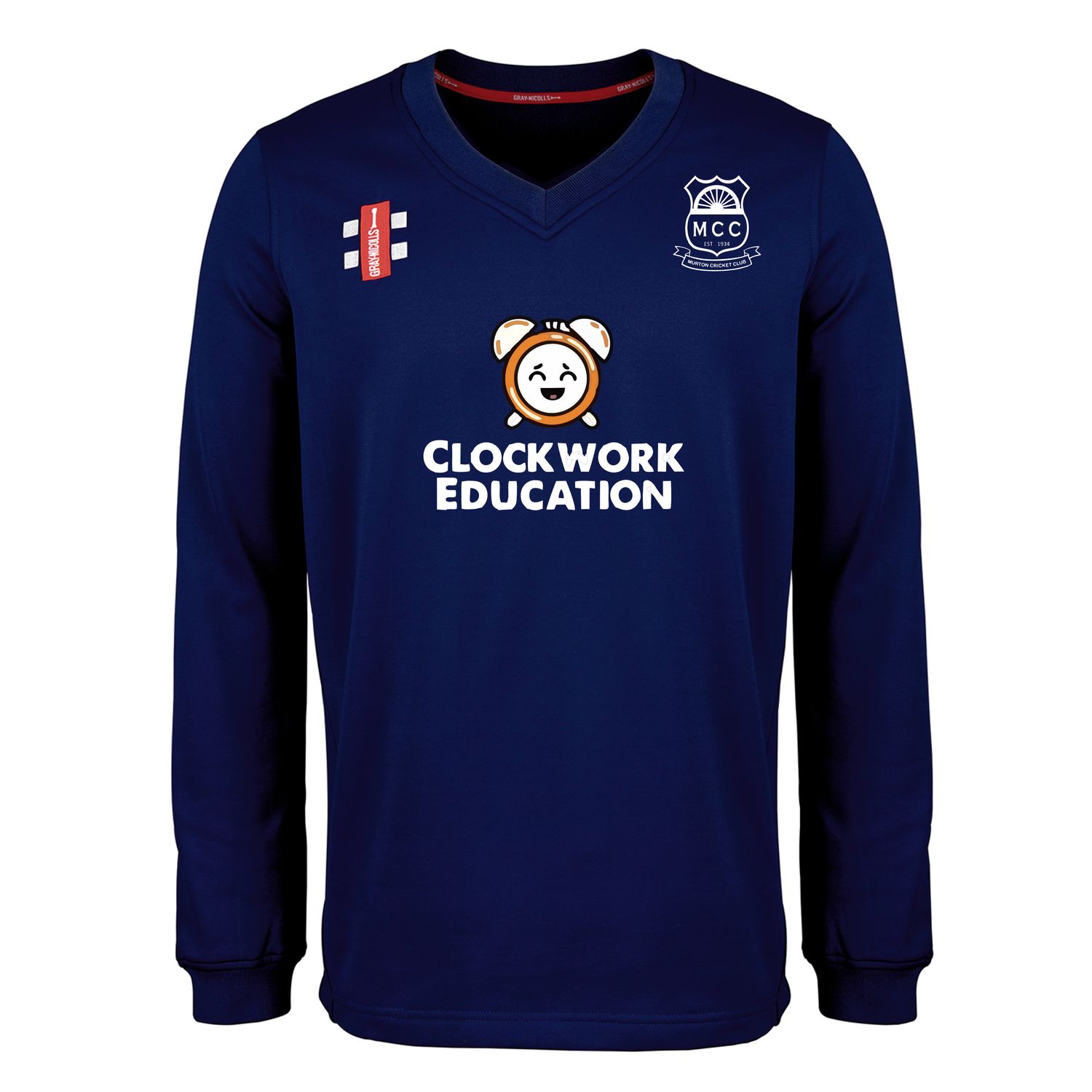 Murton Pro Performance T20 Navy Long Sleeve Sweater Women and Girls Team Murton Pro Performance T20 Navy Long Sleeve Sweater Women and Girls Team