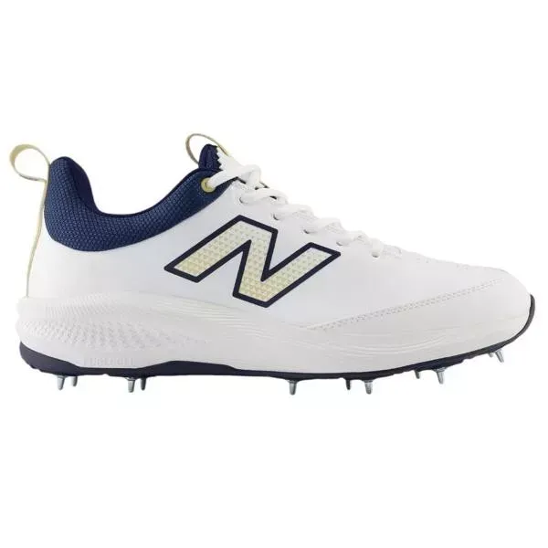 2025 New Balance CK4030 N5 White Navy Gold Cricket Shoes
