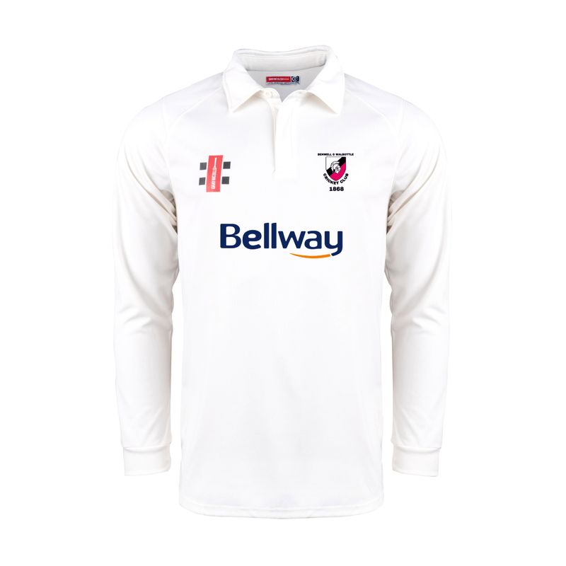 Benwell & Walbottle Pro Performance V2 Cricket Shirt Long Sleeve Benwell & Walbottle Pro Performance V2 Cricket Shirt Long Sleeve