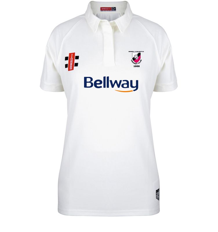 Benwell & Walbottle Ladies Fit Matrix V2 Short Sleeve Cricket Shirt Benwell & Walbottle Ladies Fit Matrix V2 Short Sleeve Cricket Shirt