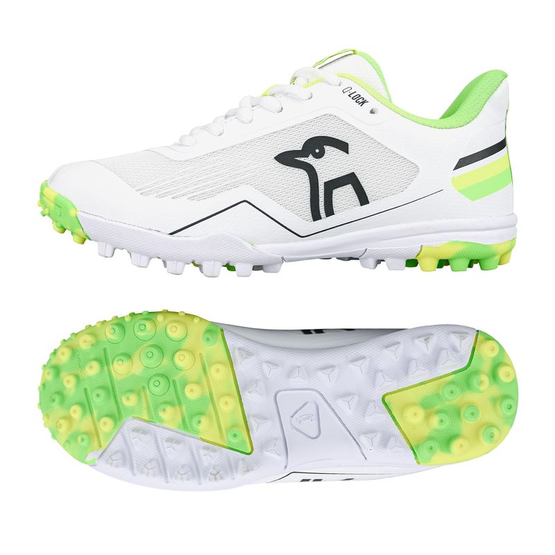 2025 Kookaburra KC 5.0 Rubber Yellow/Green Junior Cricket Shoes
